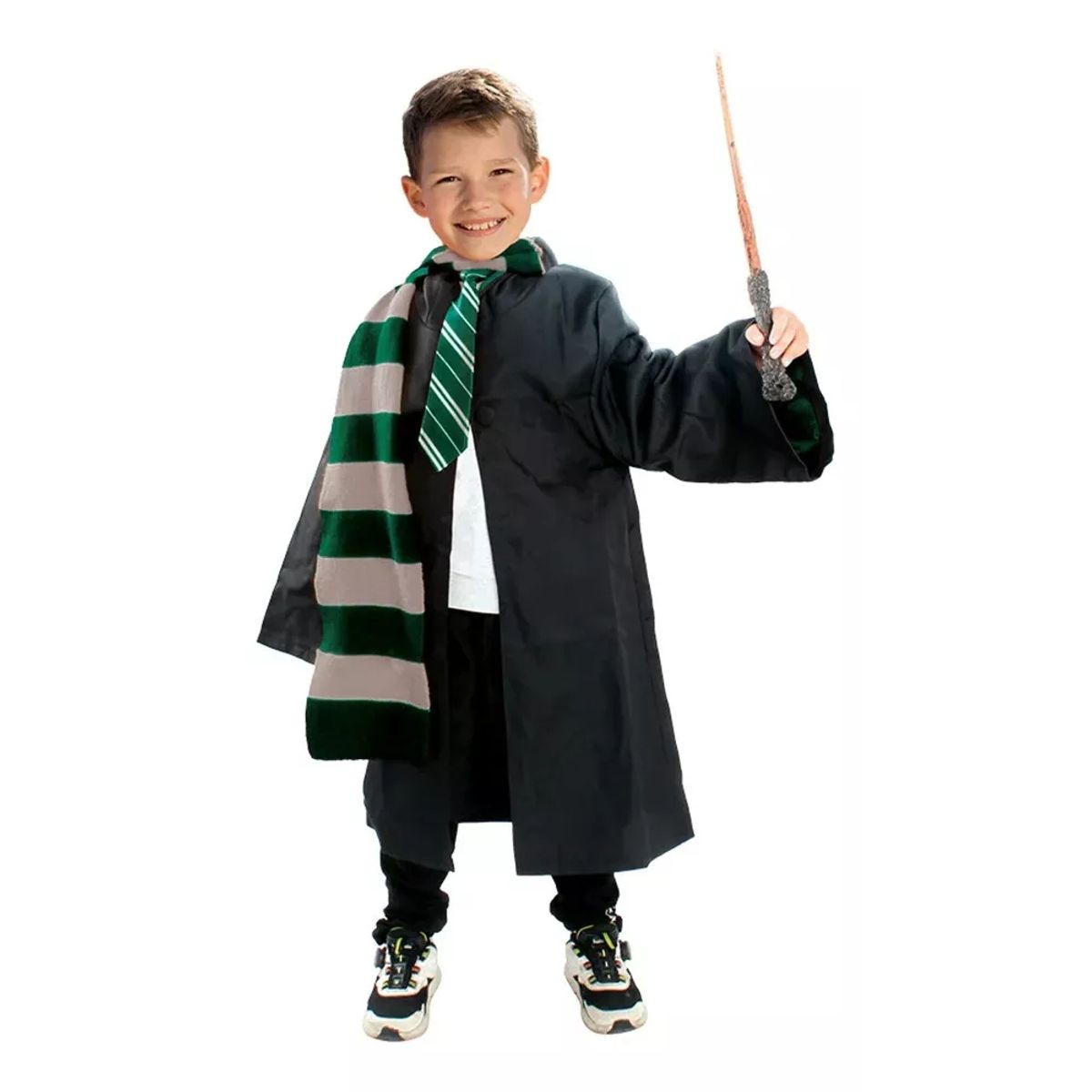 GENERICO - Disfraz Mago Harry Potter Para Niños Slytherin TALLA 5-6