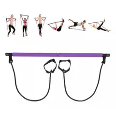 GENERICO - Barra Pilates Con Banda Resistencia Yoga Gimnasio