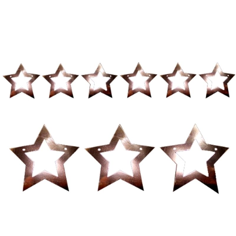 GENERICO - Guirnalda Estrella Rose Gold 3m Doble  X 1 Uni