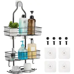 YOMYM - Organizador Ducha Accesorios Para Baño Estante Malla Multifunción