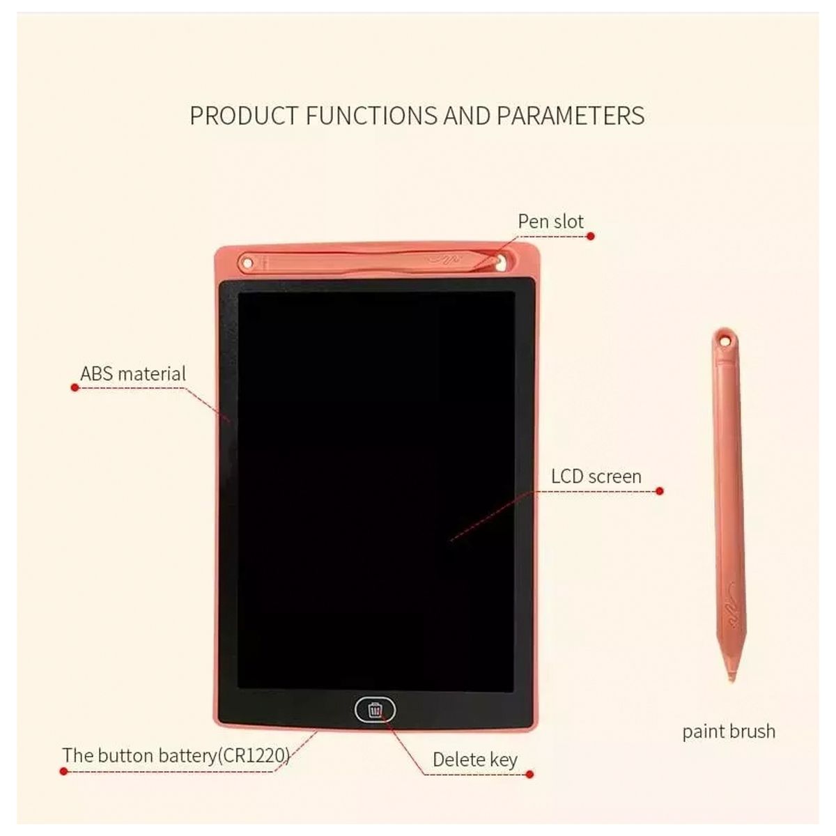 GENERICO - Tablero Mágico Tablero De Notas Lcd Dibujo Y Escritura Color