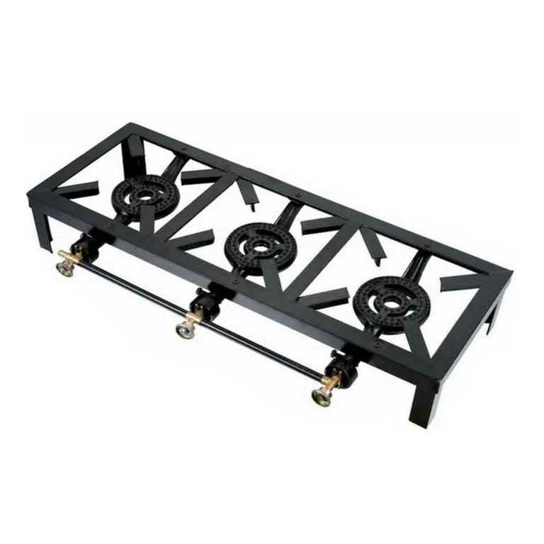 Cocina Fogon 3 Platos A Gas Licuado Cocinilla Camping Hogar