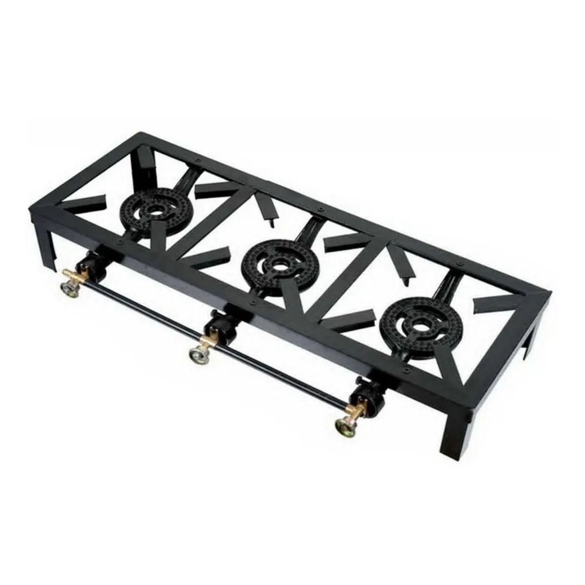 LINE - Cocina Fogón 3 Platos A Gas Licuado Cocinilla Camping Hogar