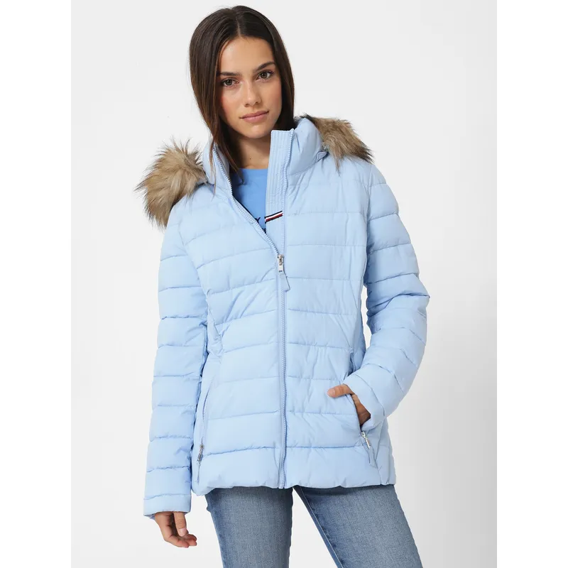 TOMMY HILFIGER - PARKA ACOLCHADA CON CIERRE CELESTE TOMMY HILFIGER