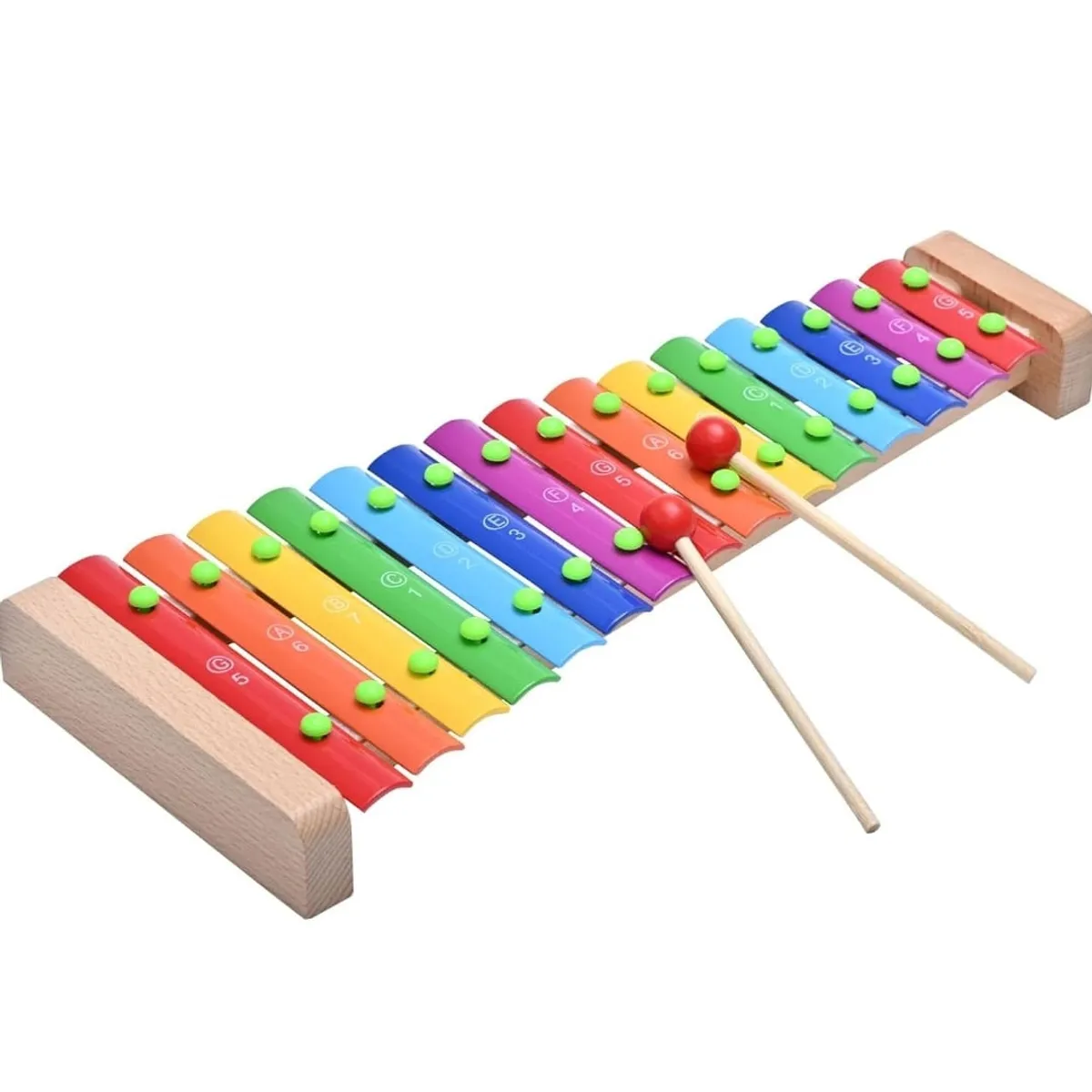 GENERICO - Xilófono De Madera 13 Teclas Para Niños