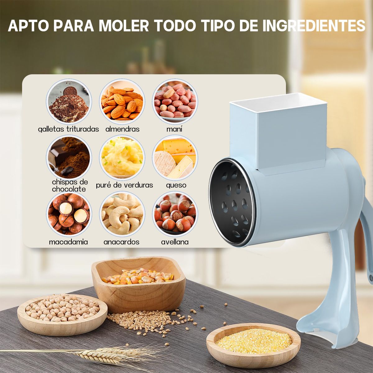 Molino Manual De Metal Para Nueces Cacahuetes, marca AIZO - Foto Principal
