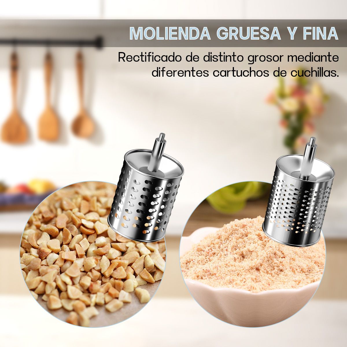 Molino Manual De Metal Para Nueces Cacahuetes, marca AIZO - Foto 2
