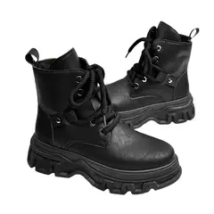 BLWOENS - Botas con plataforma para Hombre-Negro