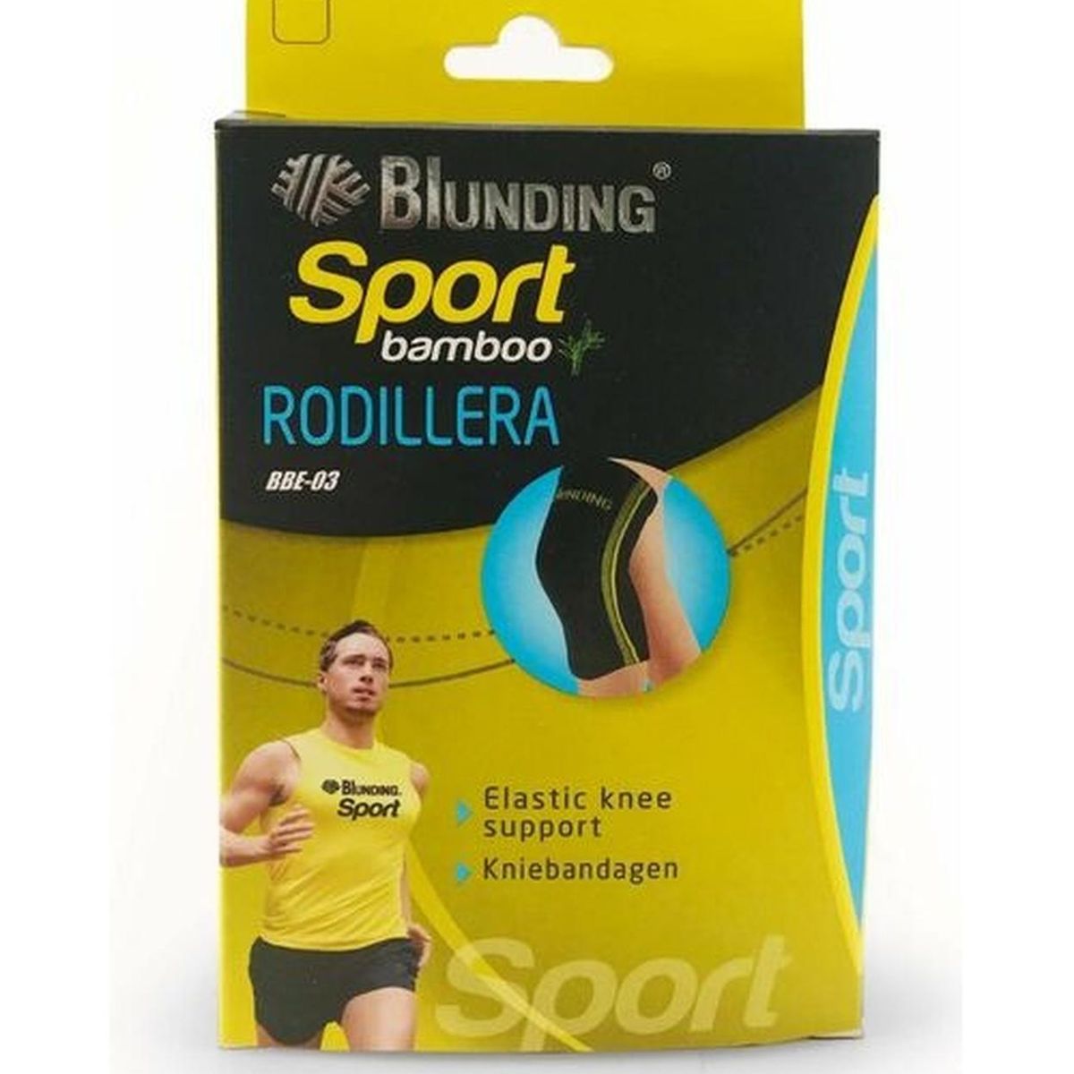 BLUNDING - Rodillera Sport De Bambu 1 Unidad -electromedicina - Gris - XL