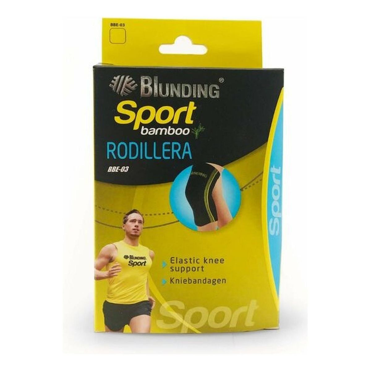 BLUNDING - Rodillera Sport De Bambu 1 Unidad -electromedicina - Gris - XL
