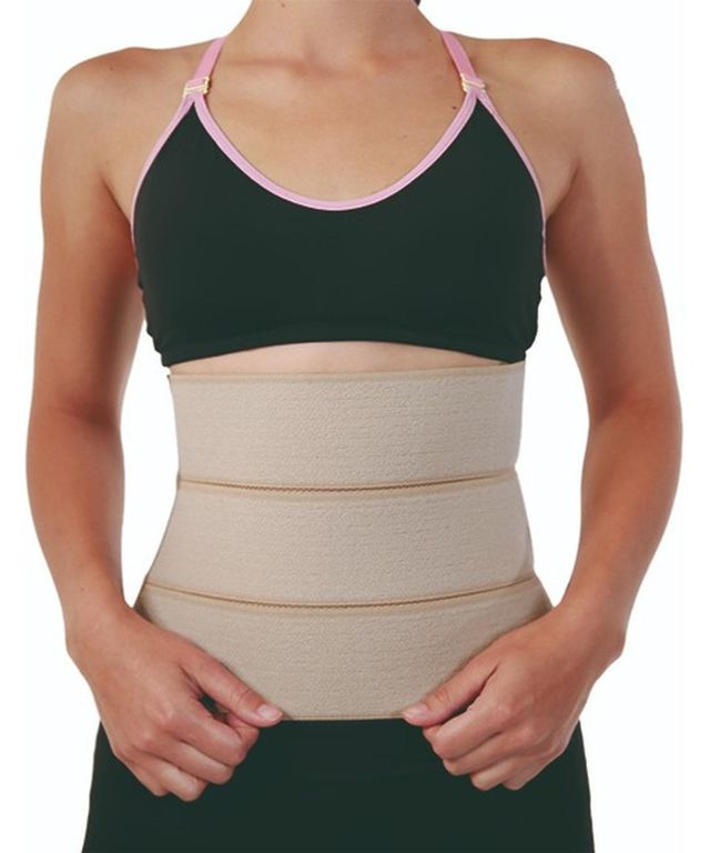 Faja Cuatro Bandas Abdominal -electromedicina - Beige - XL