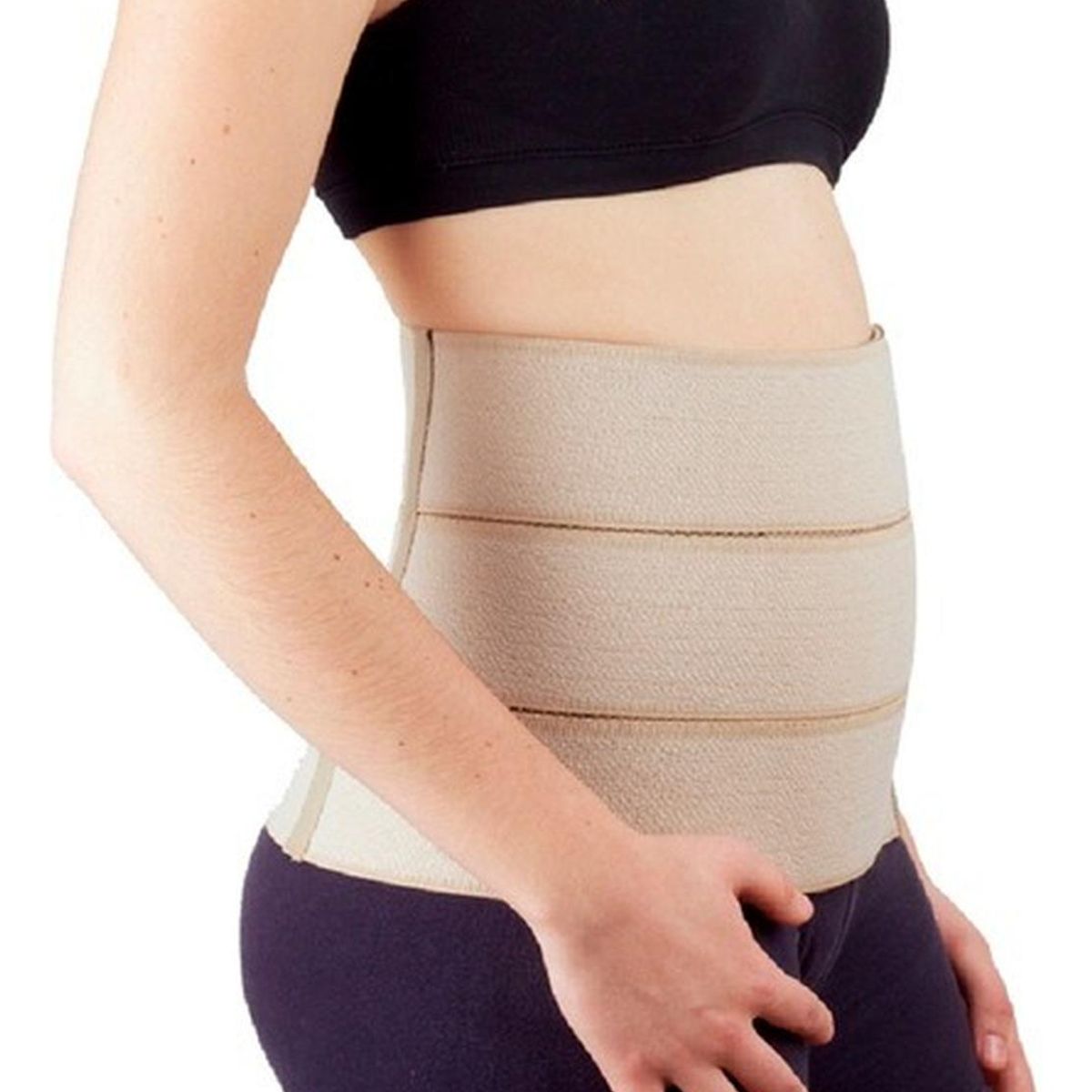 BLUNDING - Faja Cuatro Bandas Abdominal -electromedicina - Beige - L