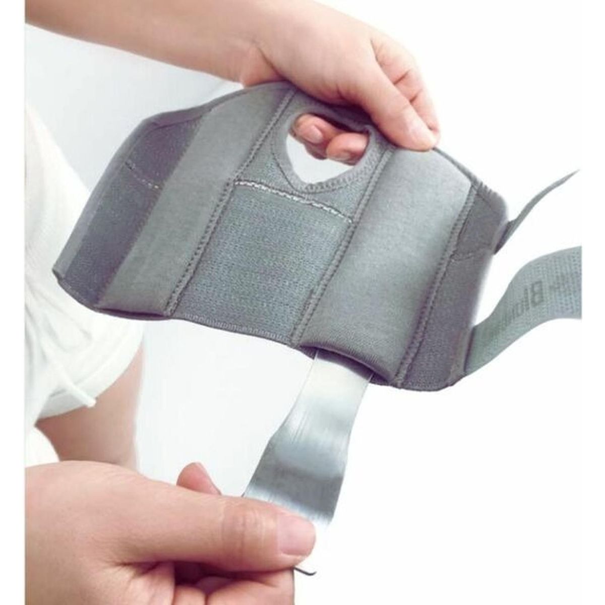 BLUNDING - Muñequera Ortopédica Ambidiestra Con Férula Gris - M