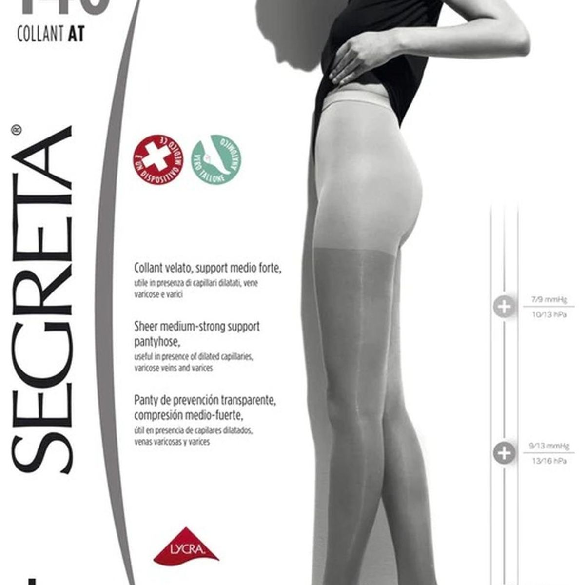IBICI - Panty Ibici Segreta 140 Compresión Graduada 18/22mmhg - Blanco - 1