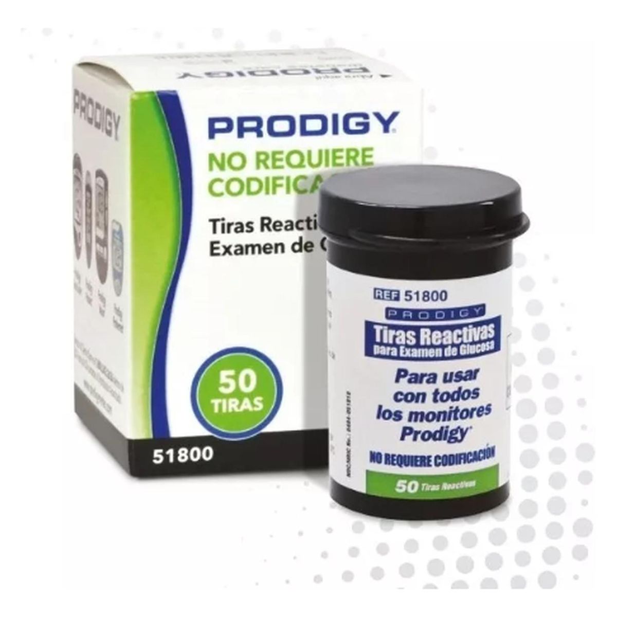PRODIGY - Tira Reactiva Prodigy 50unidades -electromedicina