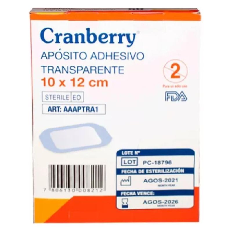 REUTTER - Apósito Adhesivo Transparente 10x12 Caja De 50unidades