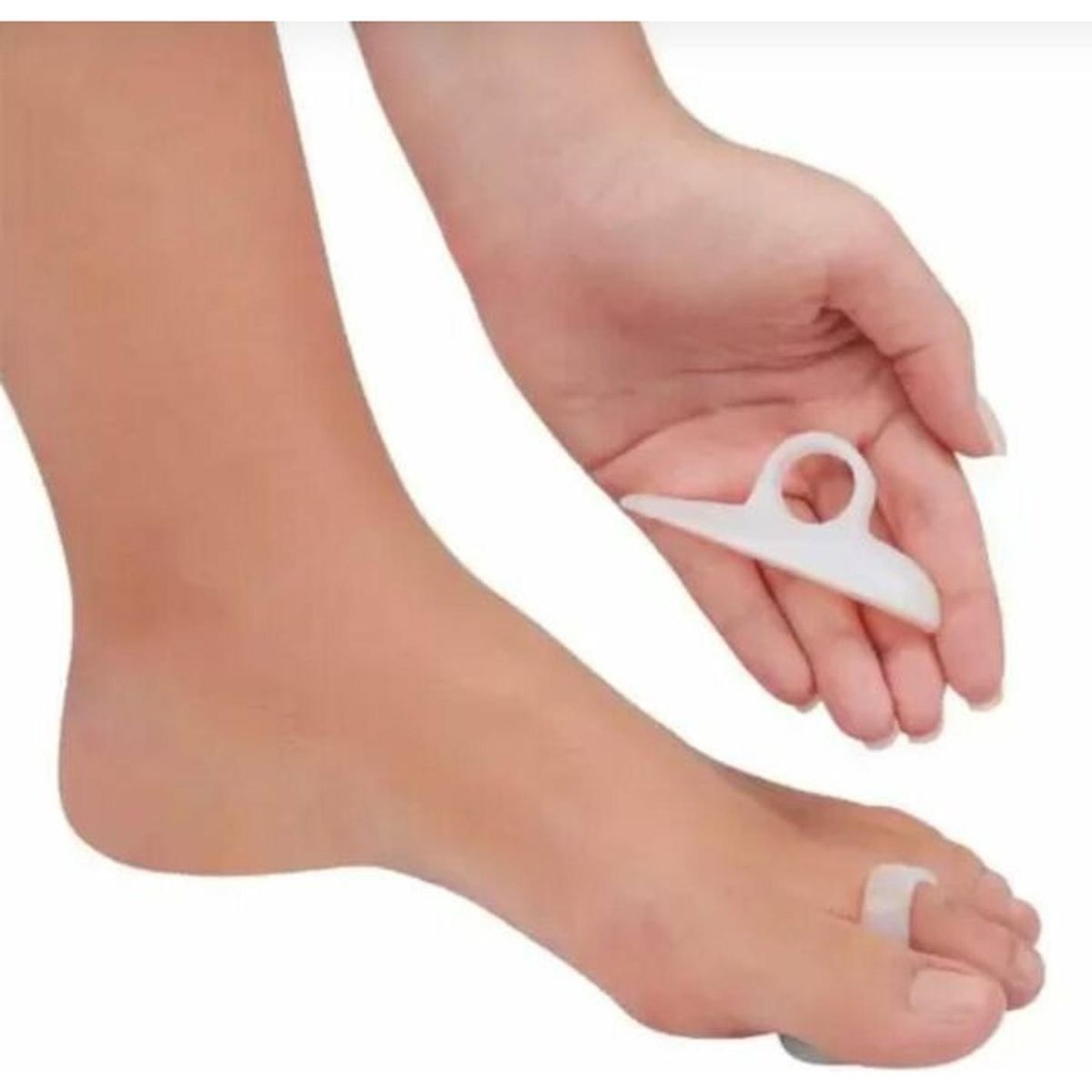 BLUNDING - Estribo Corrector Para Dedo Par En Silicona Electromedicina  Azul cielo