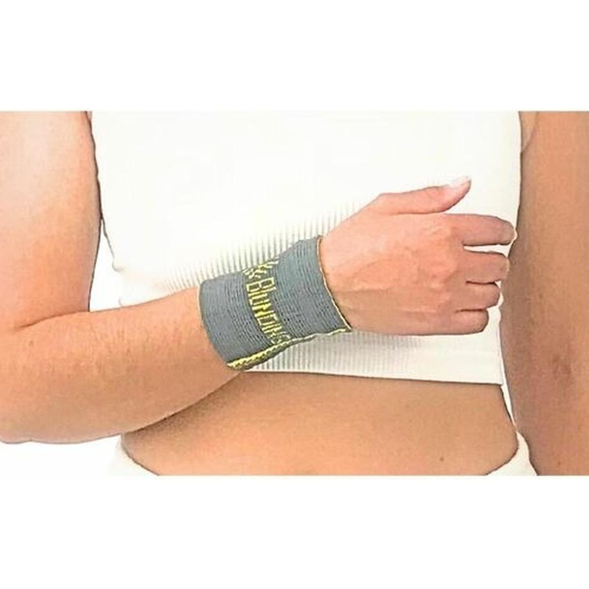 BLUNDING - Muñequera Sport Bambu 1 Unidad-electromedicina - Gris - S