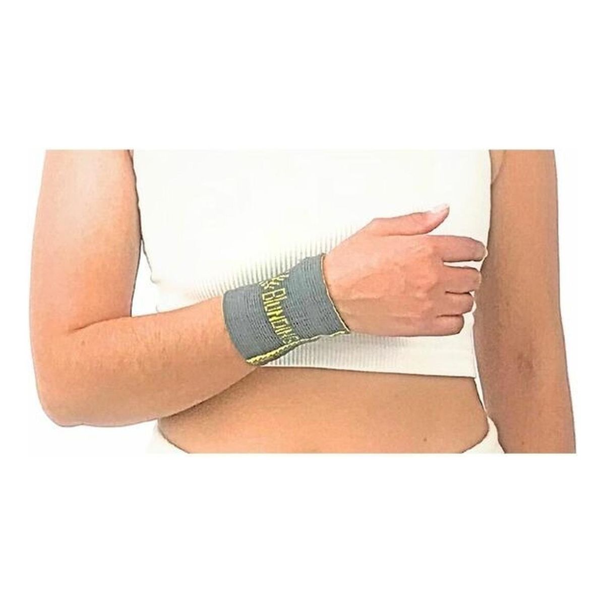 BLUNDING - Muñequera Sport Bambu 1 Unidad-electromedicina - Gris - S