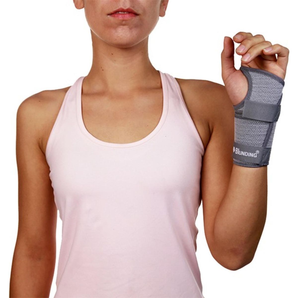 BLUNDING - Soporte De Mano Y Muñeca Ambidiestro- Electromedicina - Gris - XL