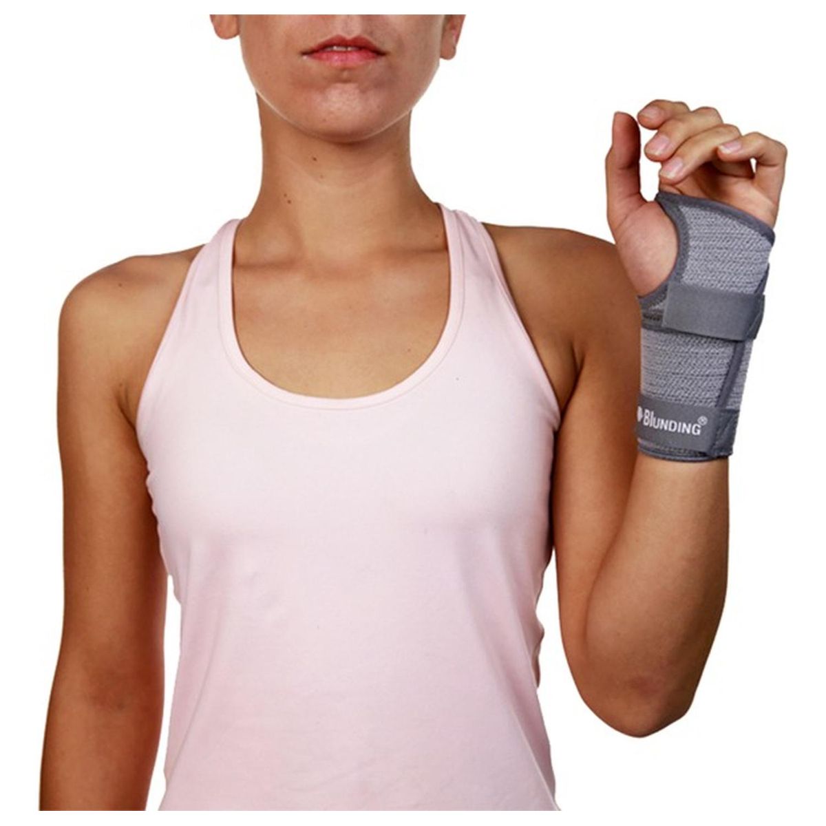 BLUNDING - Soporte De Mano Y Muñeca Ambidiestro- Electromedicina - Gris - XL