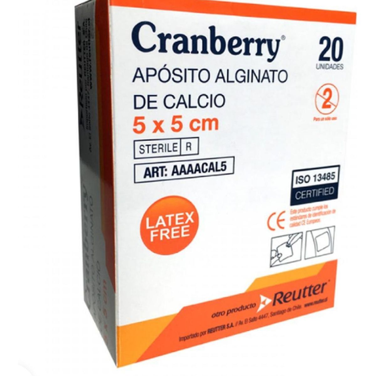 REUTTER - Apósito Alginato De Calcio 5x5 Caja De 20 Unidades