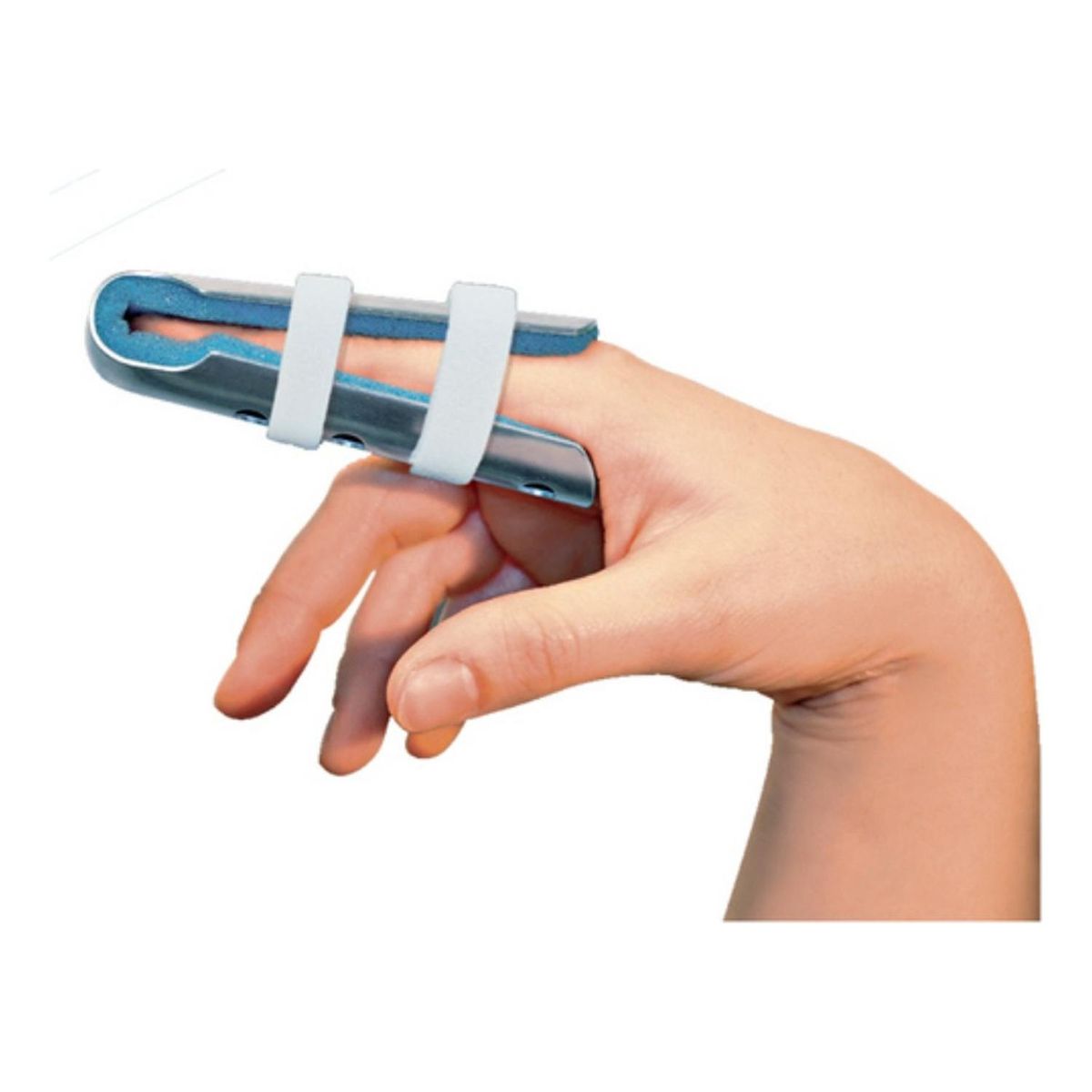 BLUNDING - Ferula De Dedo Tipo C Con Velcro-electromedicina - Celeste - M
