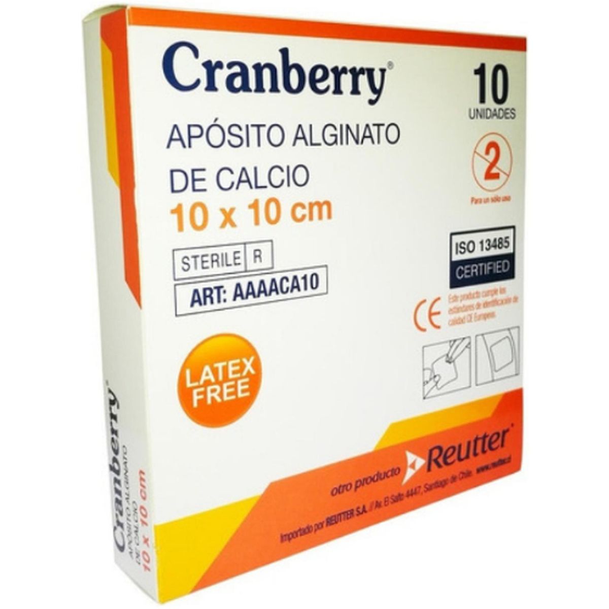 REUTTER - Apósito Alginato De Calcio 10x10 Caja De 10unidades