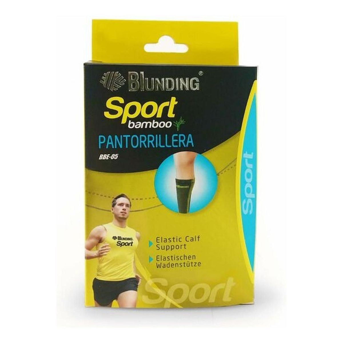 BLUNDING - Pantorrillera Sport Bambu 1 Unidad-electromedicina - Gris - XL