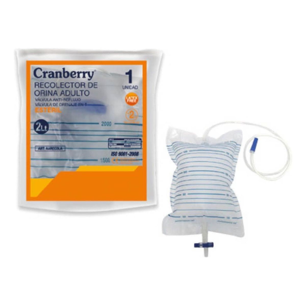 CRANBERRY - Recolector De Orina Adulto 2litros-electromedicina