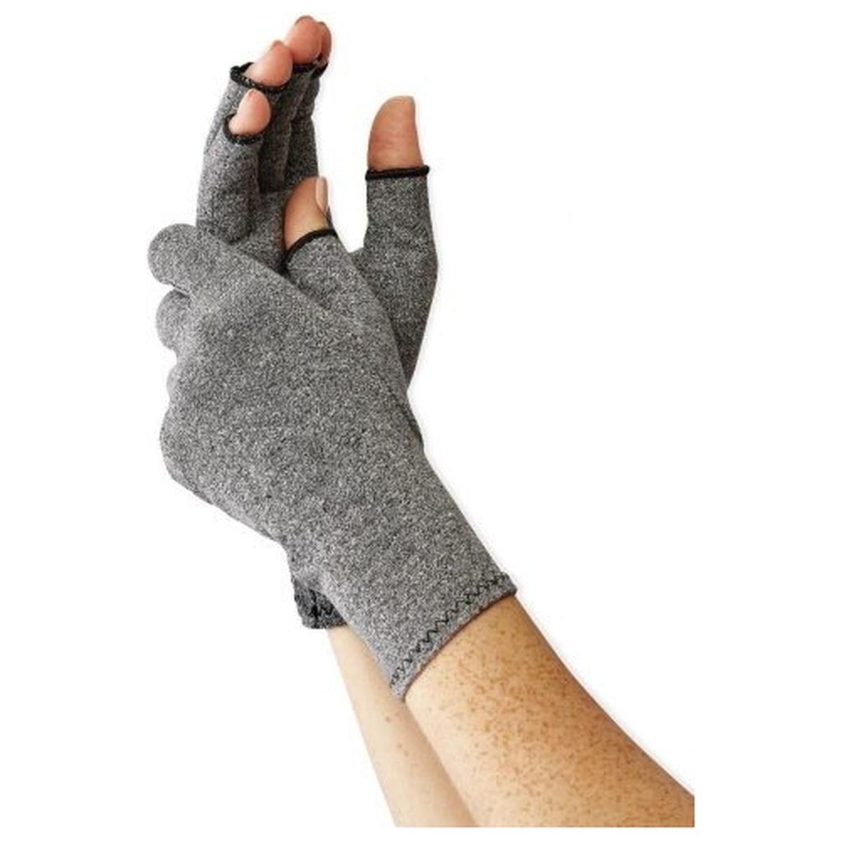 CURAD - Guantes Para Artritis, Túnel Carpiano Y Tendinitis - Gris oscuro - L