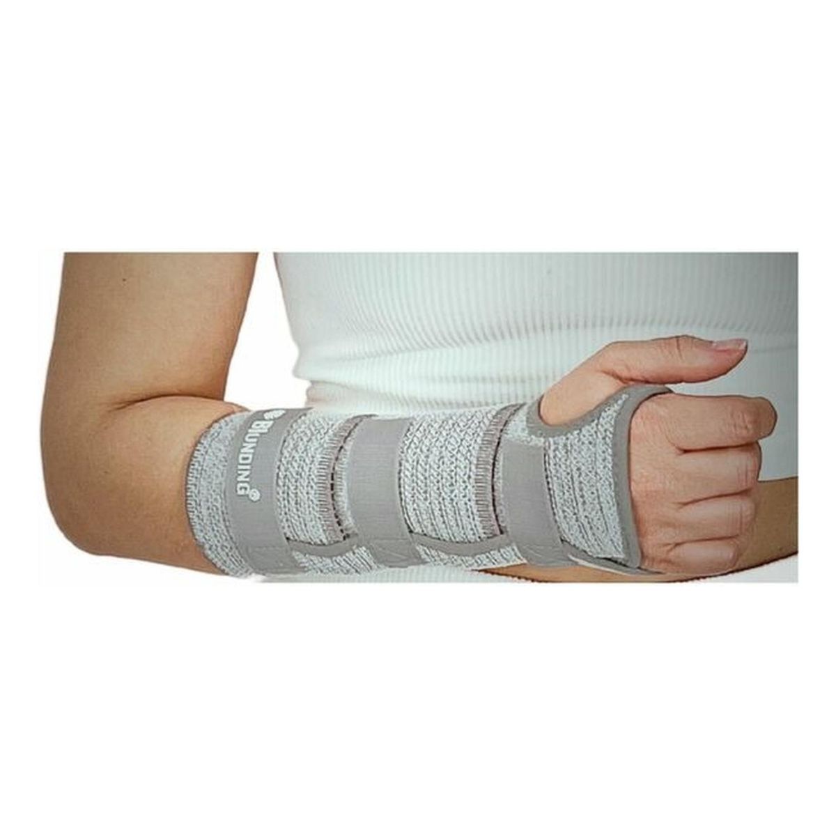 BLUNDING - Inmovilizador De Muñeca Ambidiestra - Electromedicina - Gris - XL