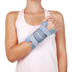 BLUNDING - Muñequera Ortopédica Con Férula Izquierda -electromedicina - Gris - L