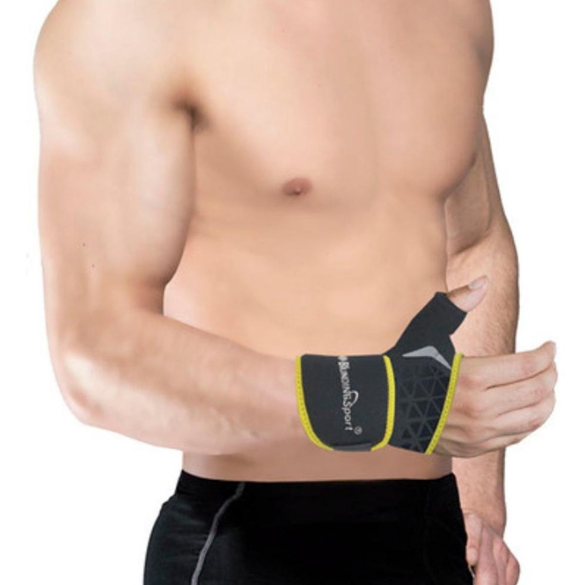 BLUNDING - Muñequera Sport Con Dedo Pulgar Unidad Hm123n - Gris oscuro - M