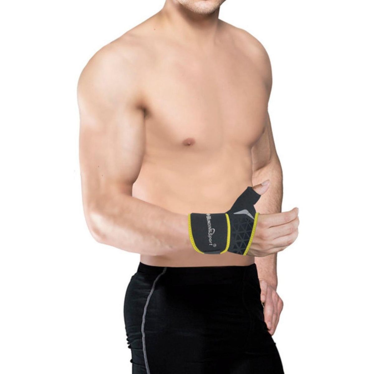 BLUNDING - Muñequera Sport Con Dedo Pulgar Unidad Hm123n - Gris oscuro - M