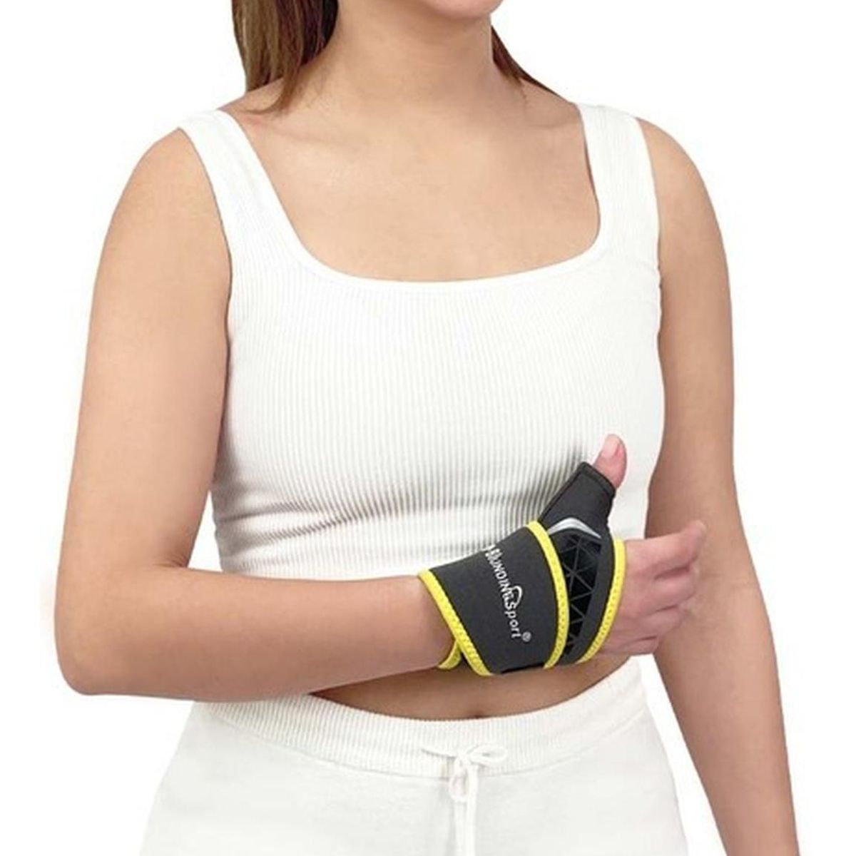 BLUNDING - Muñequera Sport Con Dedo Pulgar Unidad Hm123n - Gris oscuro - M