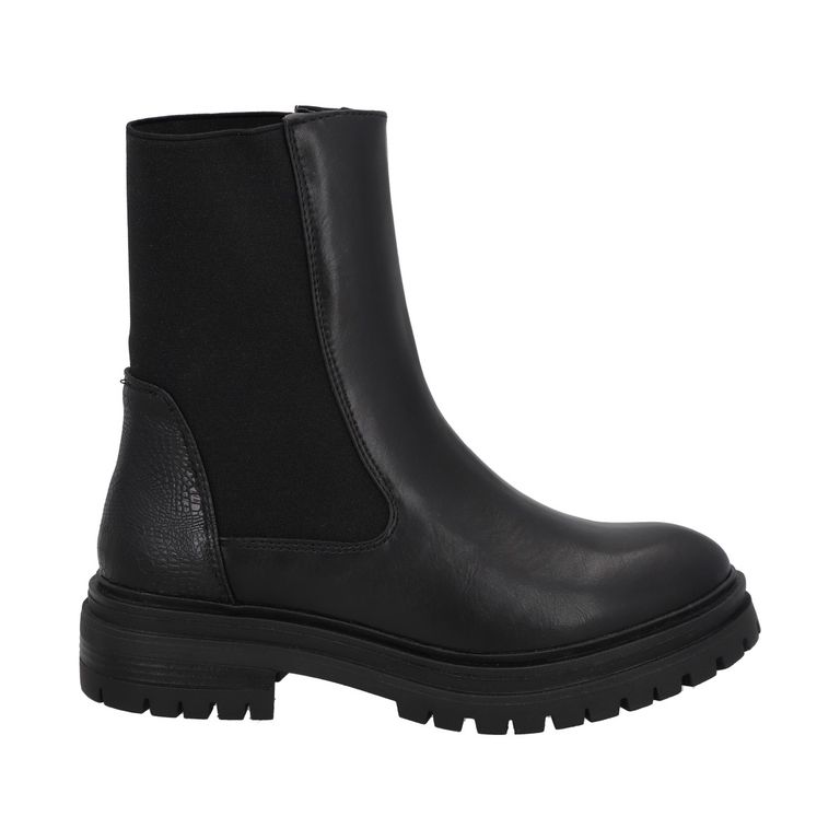 Botin Mujer Negro Plataforma Tasi
