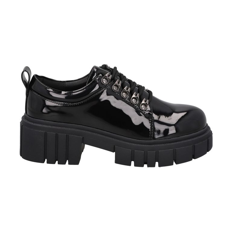Mocasin Mujer Negro Rock Negro