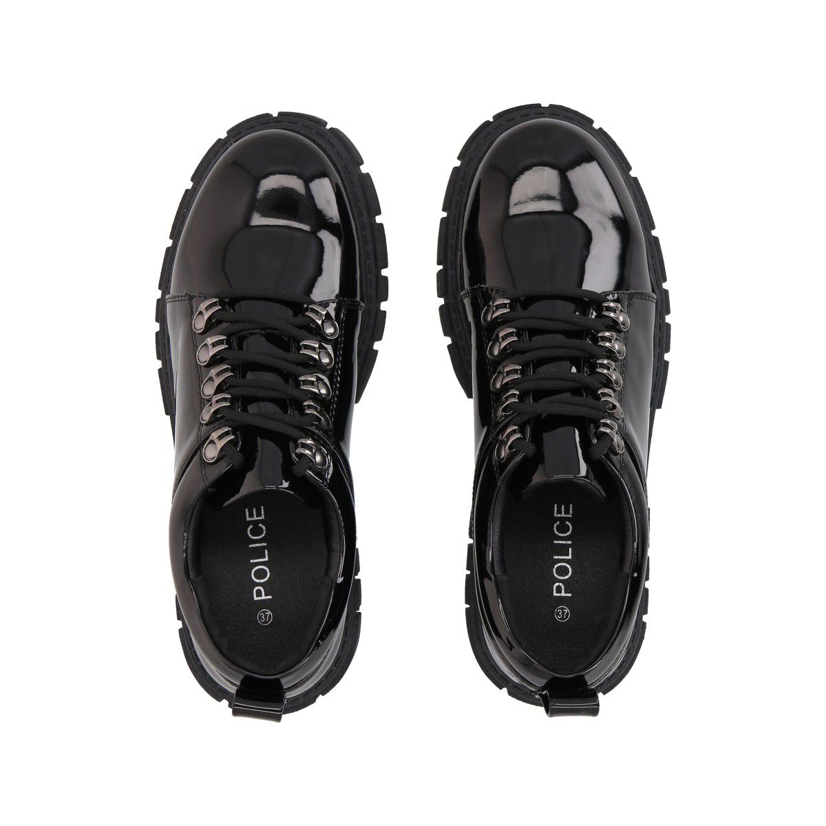 POLICE - Mocasin Mujer Negro Rock Negro Police