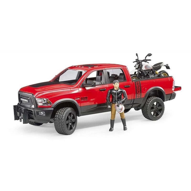BRUDER - BRUDER 02502 RAM 2500 POWER WAGON WITH SCRAMBLER DUCATI