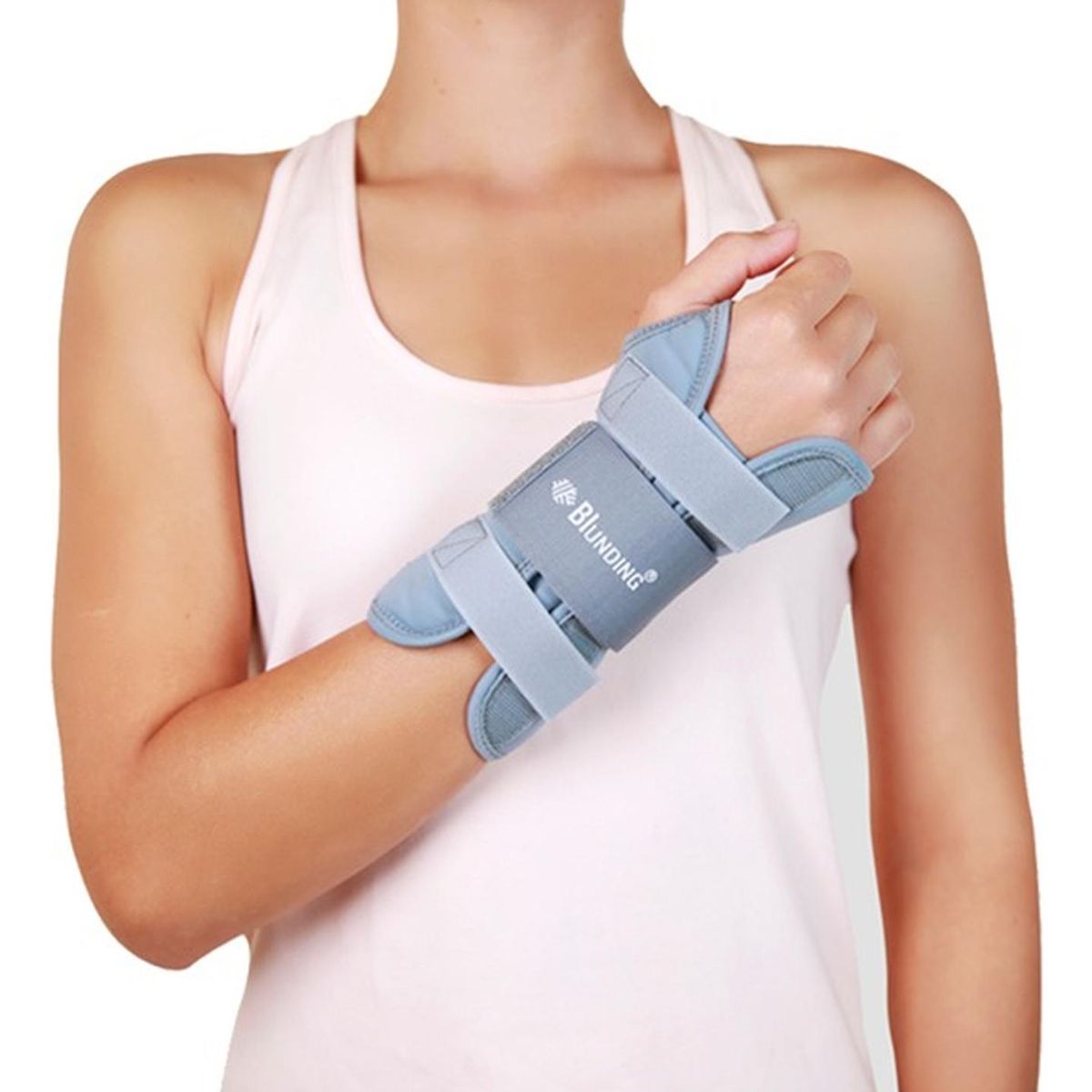 BLUNDING - Muñequera Ortopédica Con Férula Derecha -electromedicina - Gris - XL