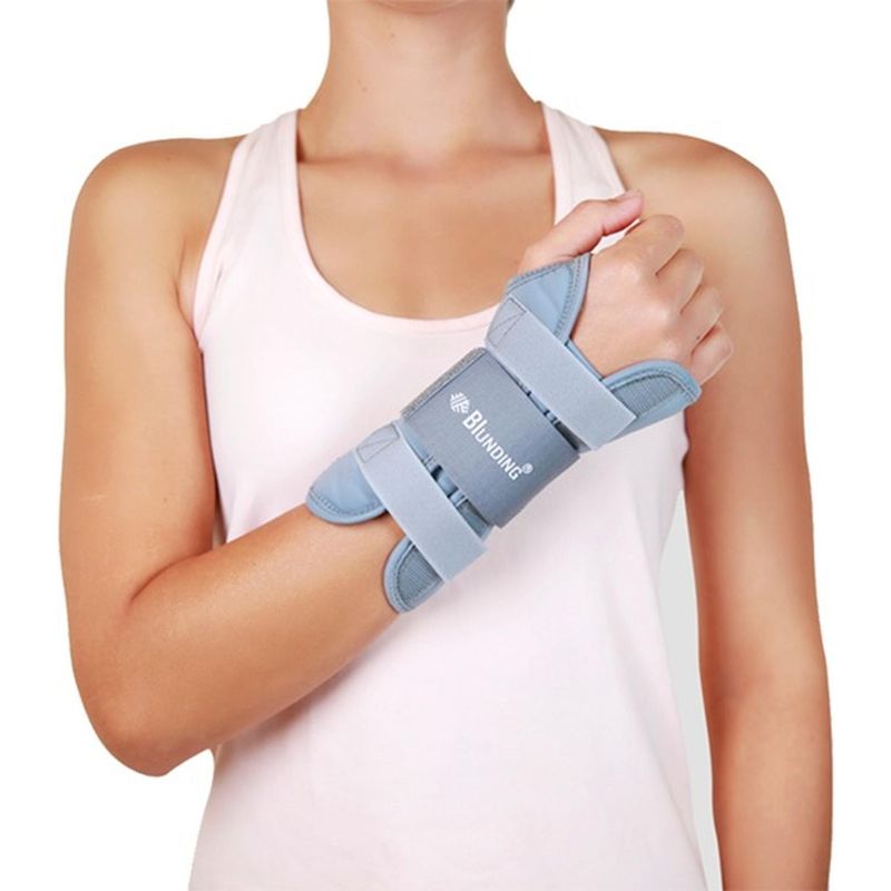 BLUNDING - Muñequera Ortopédica Con Férula Derecha -electromedicina - Gris - XL