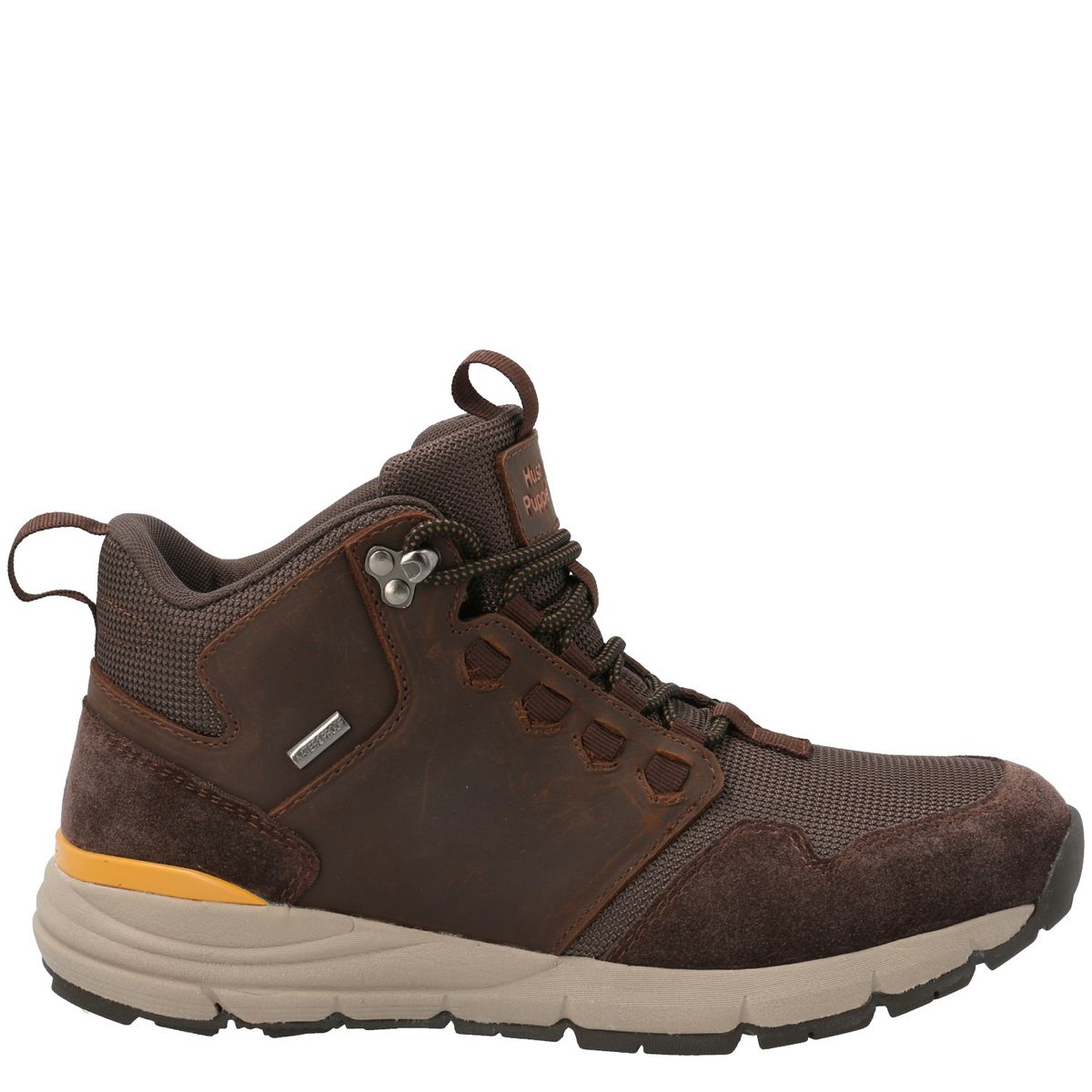 HUSH PUPPIES - Zapato outdoor Zapatilla con caña cuero hombre cavier chocolate HUSH PUPPIES