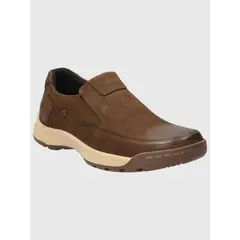 HUSH PUPPIES - Slip On Cuero Hombre Consin Café