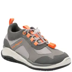 HUSH PUPPIES - Zapatilla Cuero Niño Fastland Café