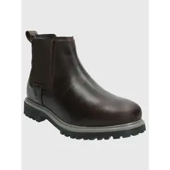 HUSH PUPPIES - Botin Cuero Hombre Morgan Café