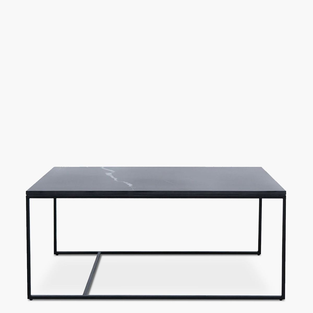 FORM DESIGN - Mesa de Centro Alonza Tipo Mármol 90 Negro Form