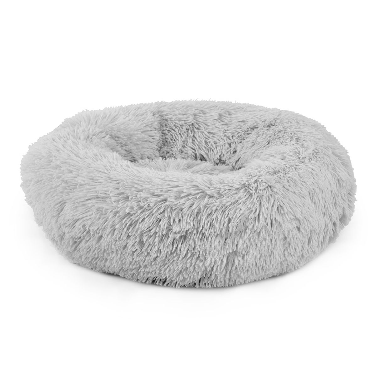 KOBA - Cama Termica Para Perros Gato Antiestres Grande XL 90cm Gris