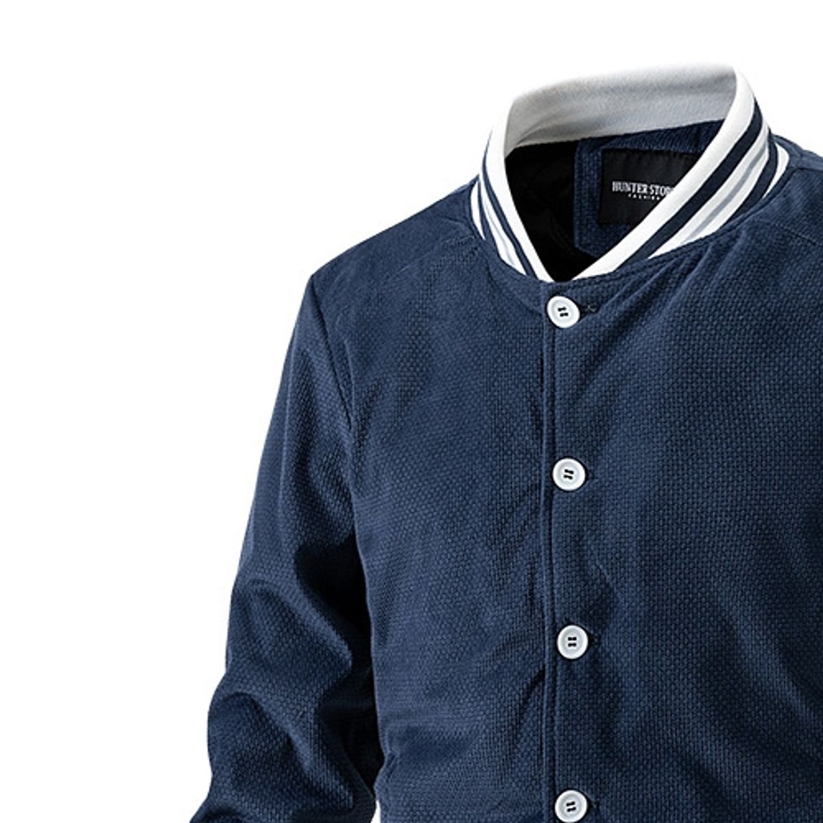 BLWOENS - Chaqueta con botones para hombres -Azul