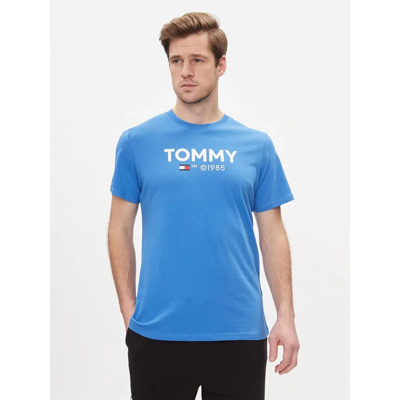 TOMMY HILFIGER - POLERA ESSENTIAL SLIM FIT AZUL TOMMY JEANS
